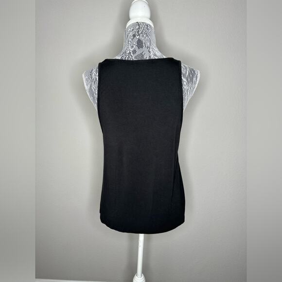 BEBE Bundle of 2 Strappy Side Workout Athleisure Tank Tops Grey Black Size Small - Picture 6 of 7